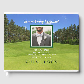 Livro De Visitas Golf Memorial Service Adiciona O Seu Próprio Golfi
