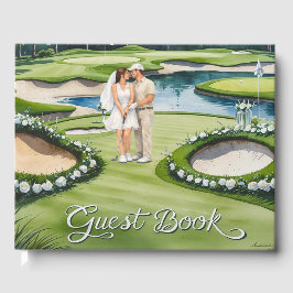 Livro De Visitas Golf Wedding themed for golfer 