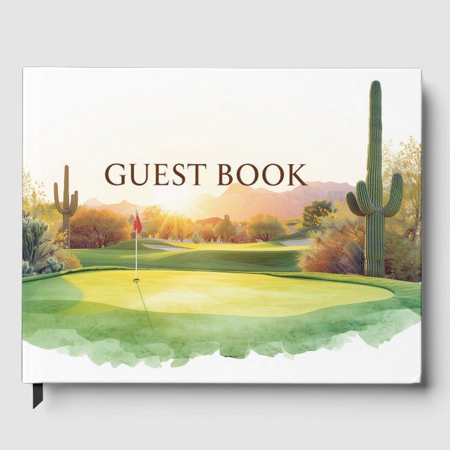 Livro De Visitas Golfe no Arizona  (Frente)