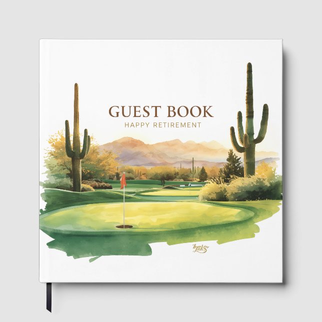 Livro De Visitas Golfe no Arizona  (Frente)