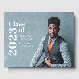 Livro De Visitas Graduação de Foto Simples em Negrito