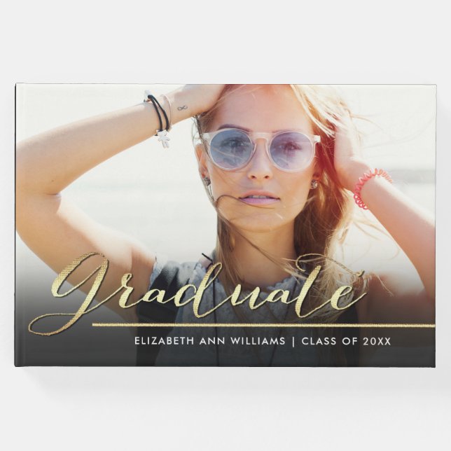 Livro De Visitas Graduação de Fotos Personalizada (Frente)