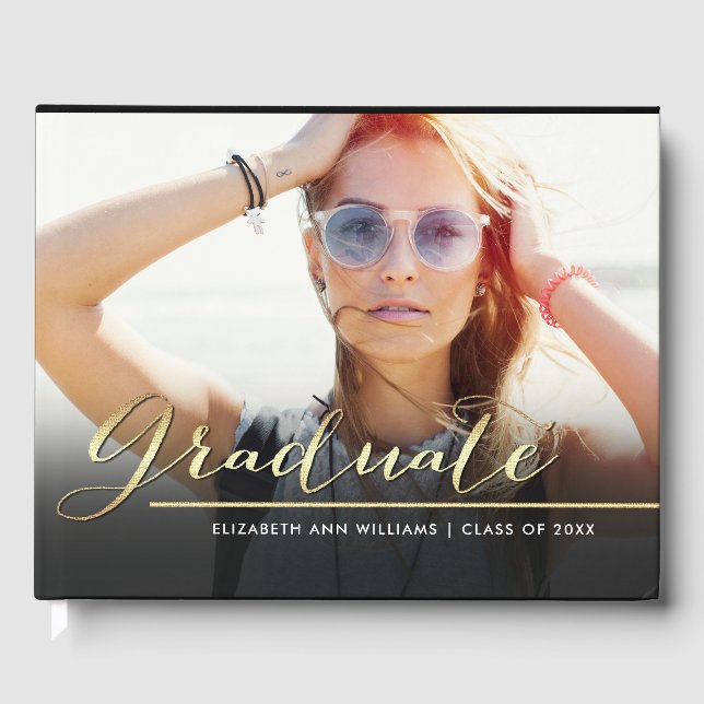 Livro De Visitas Graduação de Fotos Personalizada (Frente)