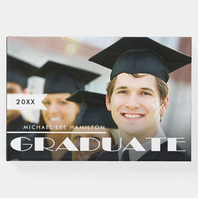 Livro De Visitas Graduação de Fotos Personalizada (Frente)