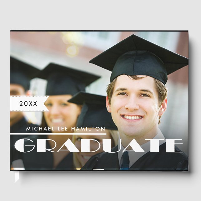 Livro De Visitas Graduação de Fotos Personalizada (Frente)