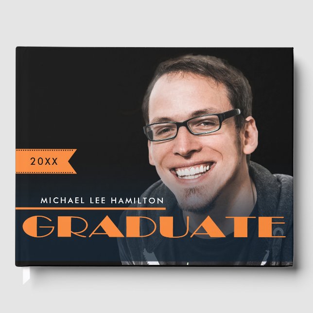 Livro De Visitas Graduação de Fotos Personalizada (Frente)