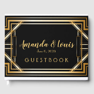 Livro De Visitas Grande Gatsby inspirou o art deco que Wedding o