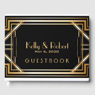 Livro De Visitas Grande Gatsby inspirou o art deco que Wedding o