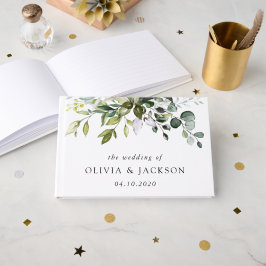 Livro De Visitas Greenery, Eucalyptus Sai, Casamento Botânico
