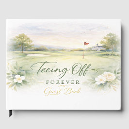 Livro De Visitas Guardanapos de Casamento de Golfe | Para Sempre no