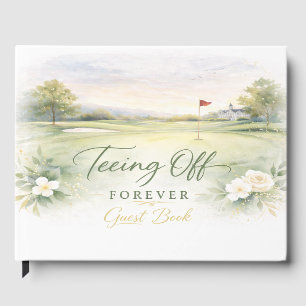 Livro De Visitas Guardanapos de Casamento de Golfe Para Sempre no
