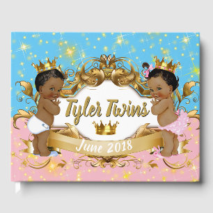 Livro De Visitas Guestbook africano de Prince Princess