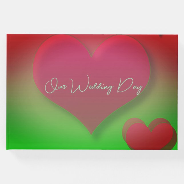 Livro De Visitas Guestbook de Amor Brilhante (Frente)