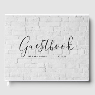 Livro De Visitas Guestbook de Casamento  Brick