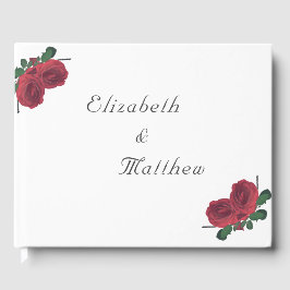 Livro De Visitas Guestbook de Casamento Católico de Belas Rosas