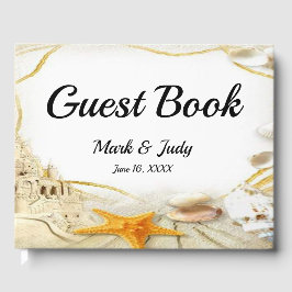 Livro De Visitas Guestbook de Casamento do Castelo de Praia