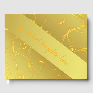 Livro De Visitas Guestbook de Casamento Ouro, modelo lindo