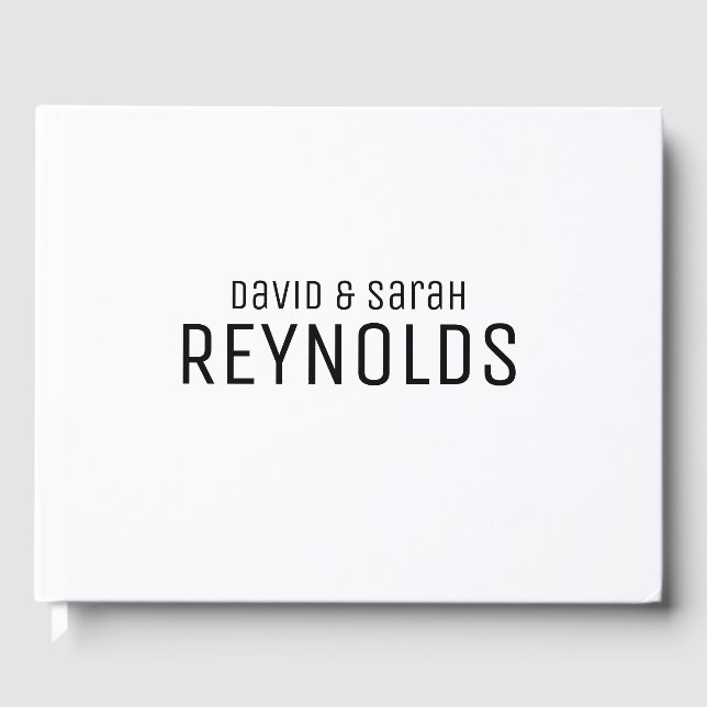 Livro De Visitas Guestbook de Casamento Personalizado (Frente)