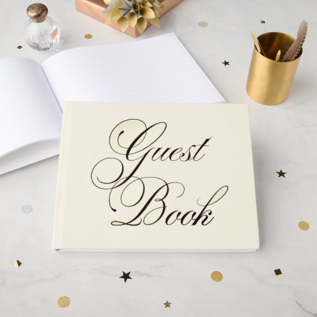 Livro De Visitas Guestbook de Casamento rico (Frente aberta)