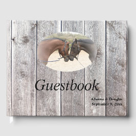 Livro De Visitas Guestbook de Cinza de Cavalos do País