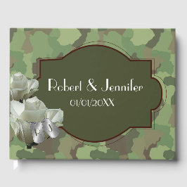 Livro De Visitas Guestbook do casamento do Exército