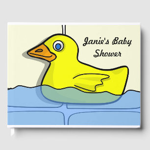 Livro De Visitas Guestbook Ducky de borracha do chá de fraldas