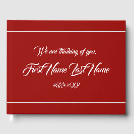 Livro De Visitas Guestbook para memórias simples e personalizadas