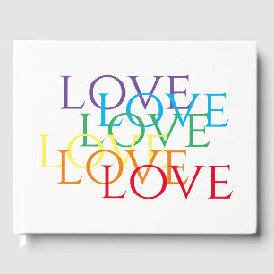 Livro De Visitas Guestbook RAINBOW LOVE