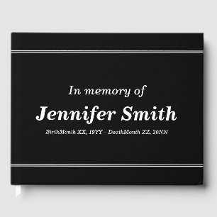 Livro De Visitas Guestbook simples e conservador das simpatias