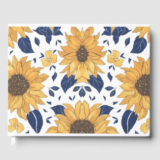 Livro De Visitas Guestbook Sunflower