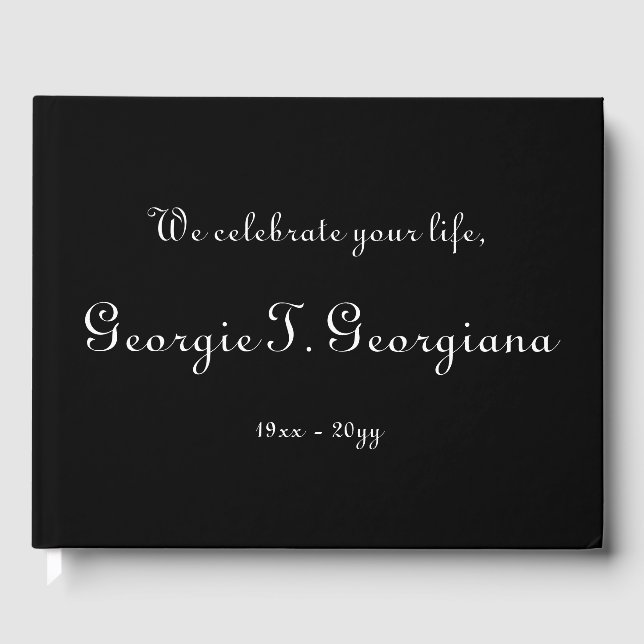 Livro De Visitas Guia de Condolências Mínimas e Elegantes (Frente)