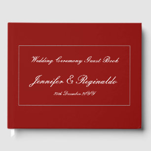 Livro De Visitas Guia de Festa de casamento Elegante e Minimalista