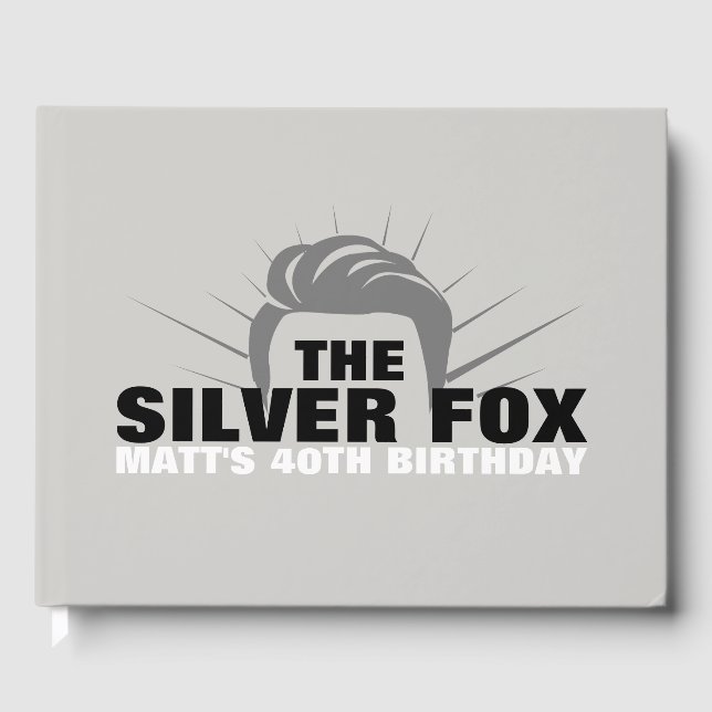 Livro De Visitas Guia de festas de aniversário masculino (Frente)