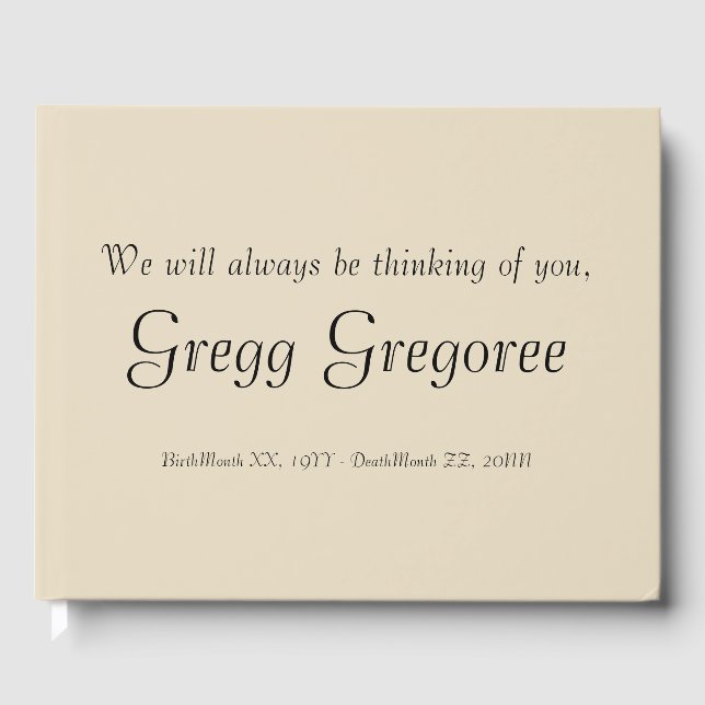 Livro De Visitas Guia de Simples e Respeitável (Frente)