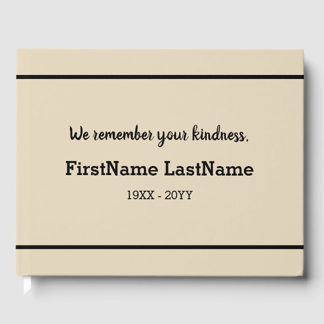 Livro De Visitas Guia Funeral Personalizado e Enlutado (Frente)