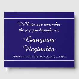 Livro De Visitas Guia Funeral Simples e Minimalista