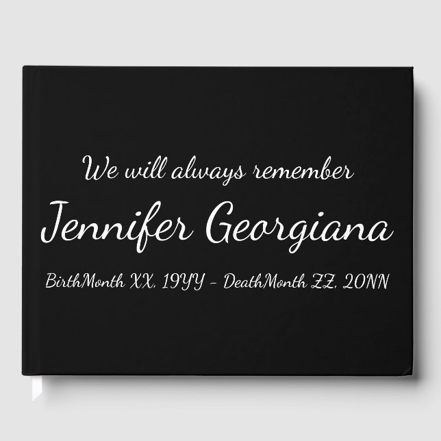 Livro De Visitas Guia Funeral Simples e Mínimo (Frente)