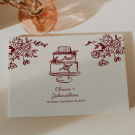 Livro De Visitas Hand Drawn Scribbles/Doodles Wedding