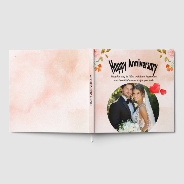 Livro De Visitas Happy Anniversary Guest Book (Completo)