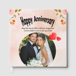 Livro De Visitas Happy Anniversary Guest Book