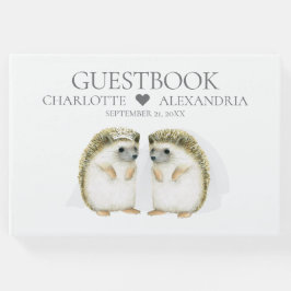Livro De Visitas Hedgehog Brides Casamento de Casal Lésbica Ótima