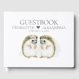 Livro De Visitas Hedgehog Brides Casamento de Casal Lésbica Ótima
