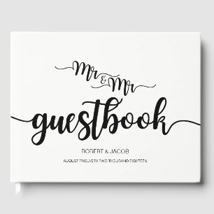 Livro De Visitas Homem Moderno e Guestbook Casado