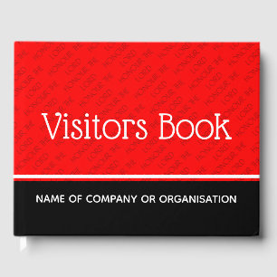 Livro De Visitas HONRA Personalizada: O LORD Visitantes RED