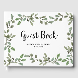 Livro De Visitas Hortaliças   da aguarela que Wedding