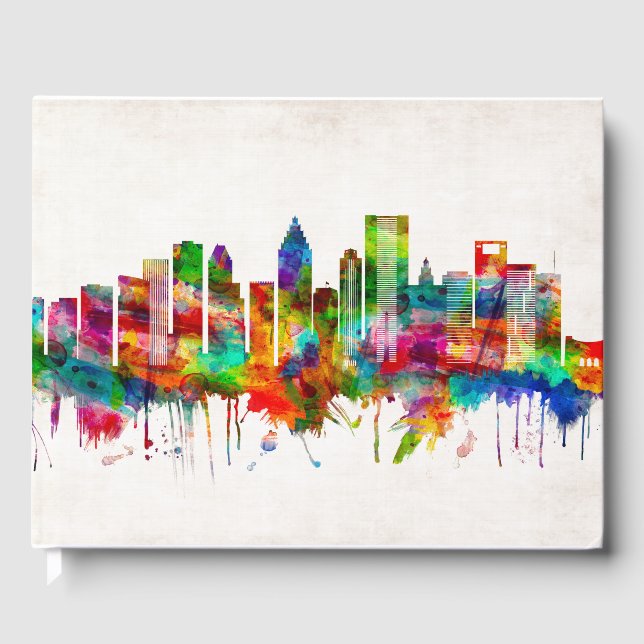 Livro De Visitas Houston Texas Skyline (Frente)