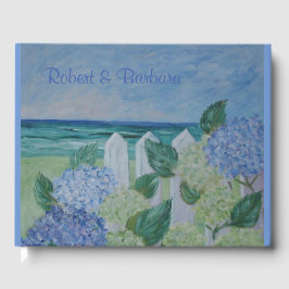 Livro De Visitas Hydrangeas Pelo Oceano
