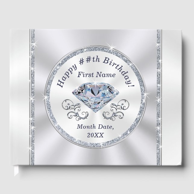 Livro De Visitas Ideias personalizadas incríveis, Festas de anivers (Frente)