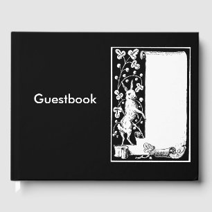 Livro De Visitas Ilustração da arte do rolo do vintage do coelho