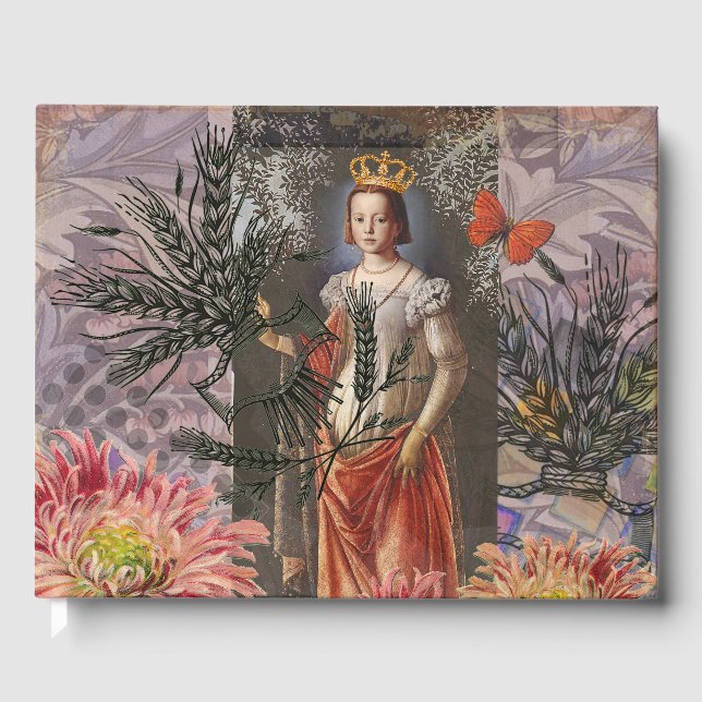 Livro De Visitas Imagem Imporal de Astrologia Mulher Virgo (Frente)